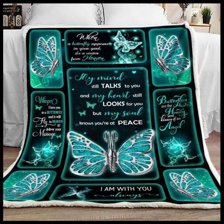 Butterfly I Am With You Always Comfy Sofa Throw Blanket