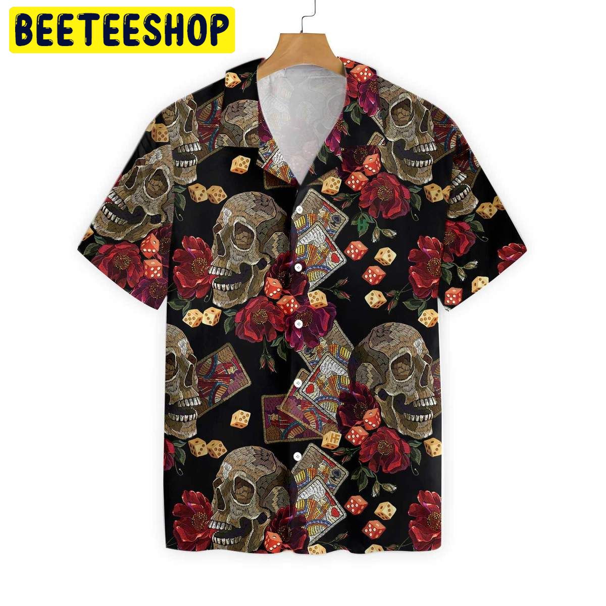 Casino Skull Colorful Trending Hawaiian Shirt