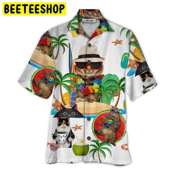 Cat 3D All Over Printed Trending Hawaiian Shirt