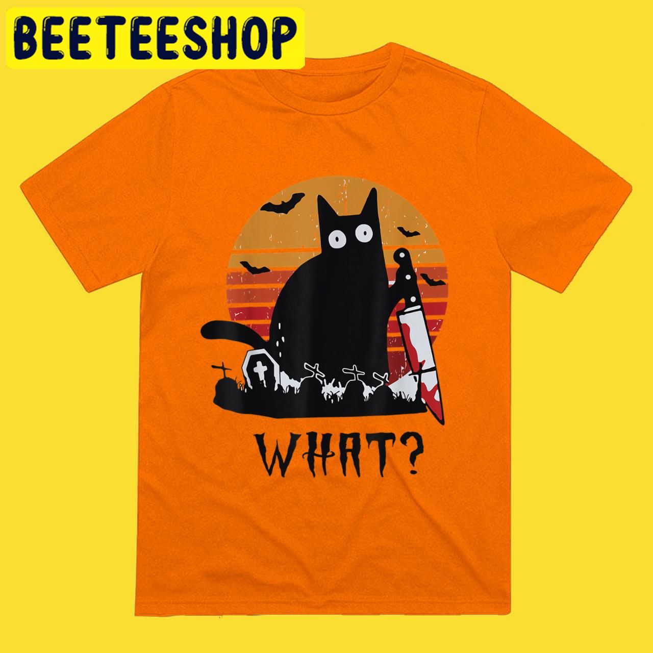 Cat WhatFunny Black Cat 2022 Halloween Trending Unisex T-Shirt