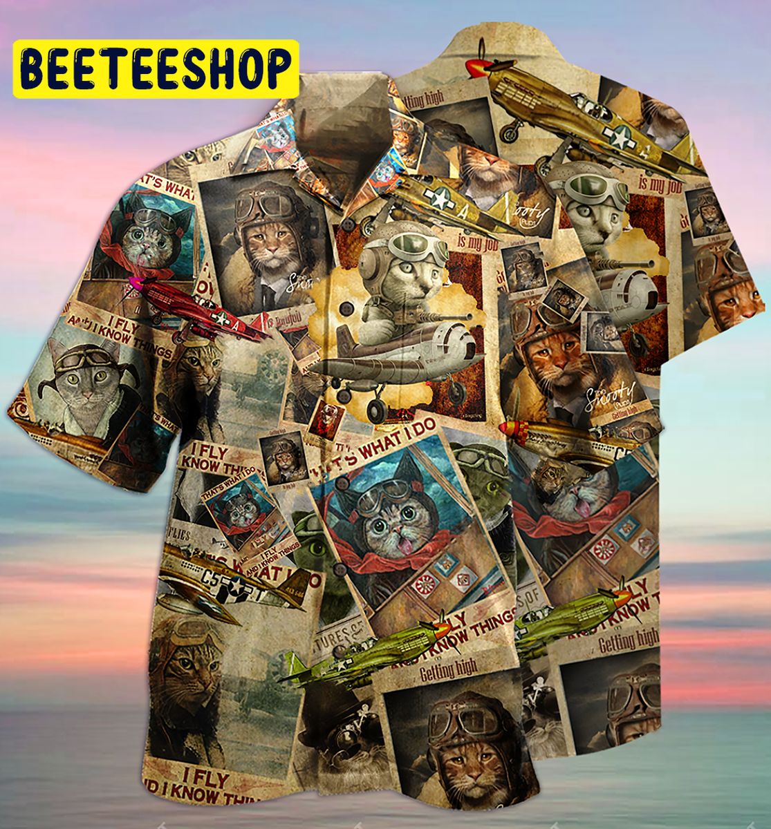 Cats Amazing Pilot Cat Trending Hawaiian Shirt