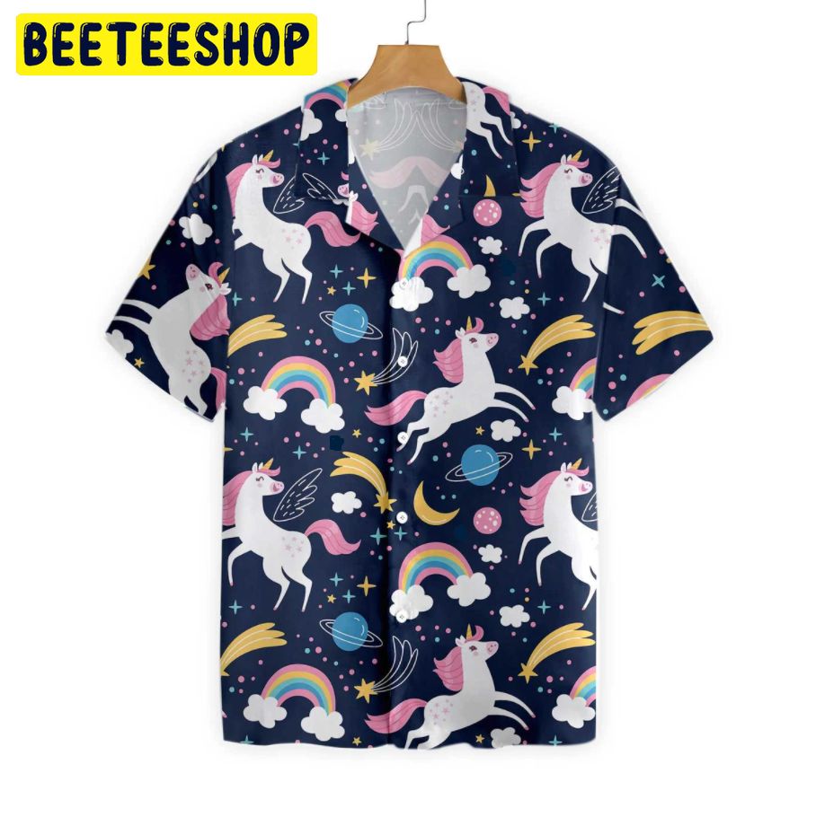 Cheerful Unicorn Trending Hawaiian Shirt