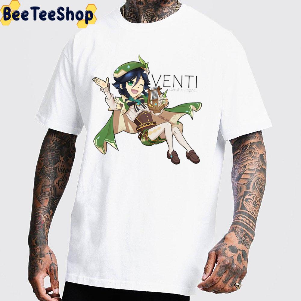 Chibi Art Venti Genshin Impact Trending Unisex T-Shirt