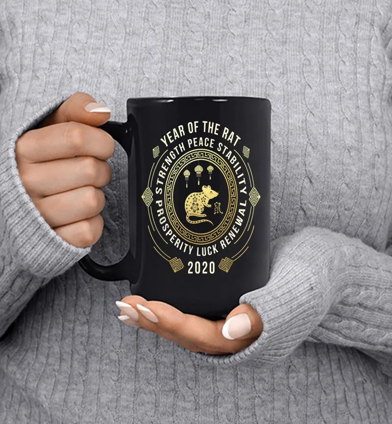 Chinese New Year Of The Rat 2020 Meaning Mug