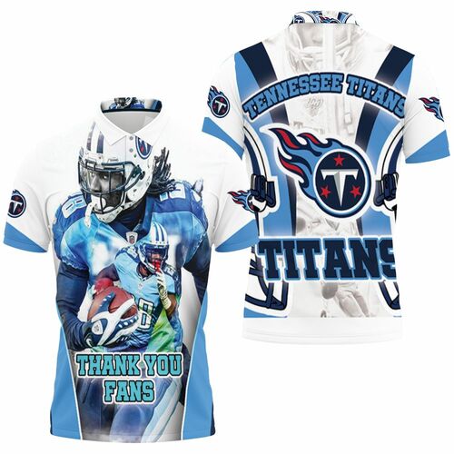 Chris Johnson #28 Tennessee Titans Afc South Division Super Bowl 2021 3D All Over Print Polo Shirt