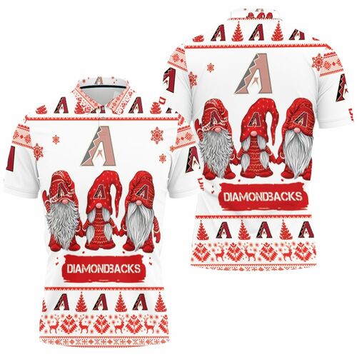 Christmas Gnomes Arizona Diamondbacks Ugly Sweatshirt Christmas 3d 3D All Over Print Polo Shirt