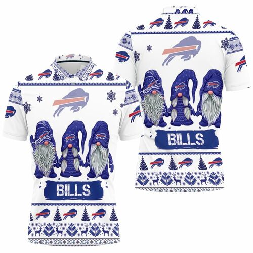 Christmas Gnomes Buffalo Bills Ugly Sweatshirt Christmas 3d 3D All Over Print Polo Shirt