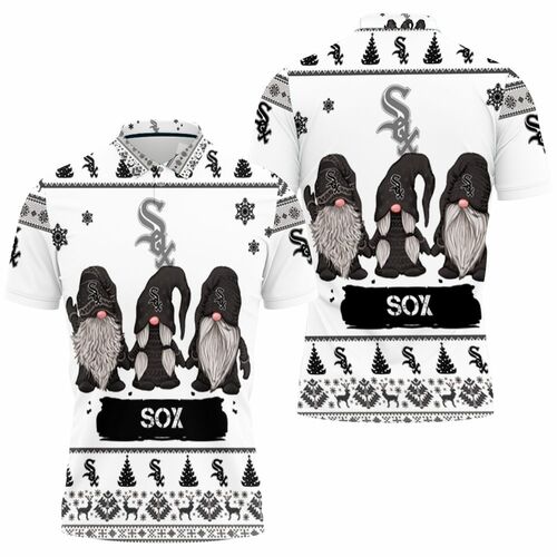 Christmas Gnomes Chicago White Sox Ugly Sweatshirt Christmas 3d 3D All Over Print Polo Shirt