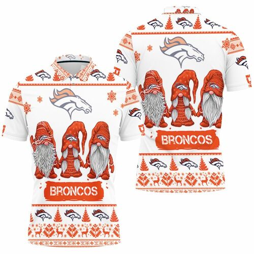 Christmas Gnomes Denver Broncos Ugly Sweatshirt Christmas 3d 3D All Over Print Polo Shirt