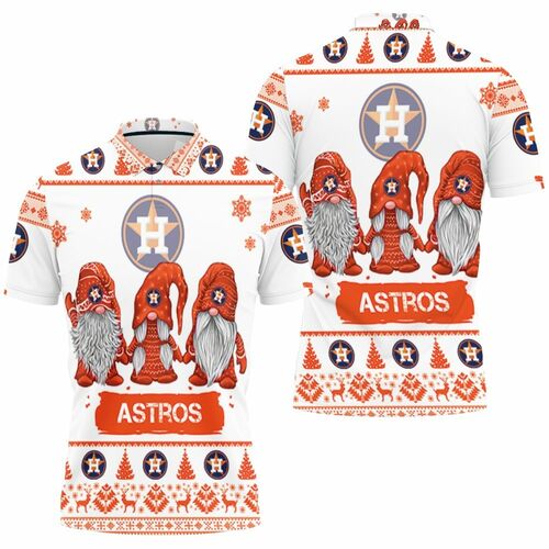 Christmas Gnomes Houston Astros Ugly Sweatshirt Christmas 3d 3D All Over Print Polo Shirt