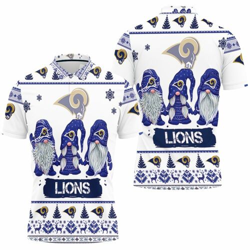 Christmas Gnomes Los Angeles Rams Ugly Sweatshirt Christmas 3d 3D All Over Print Polo Shirt