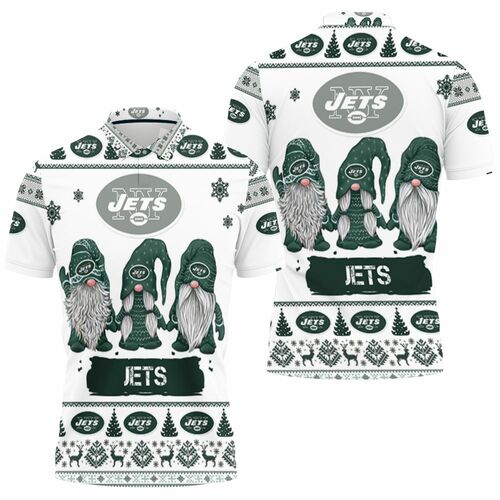 Christmas Gnomes New York Jets Ugly Sweatshirt Christmas 3d 3D All Over Print Polo Shirt