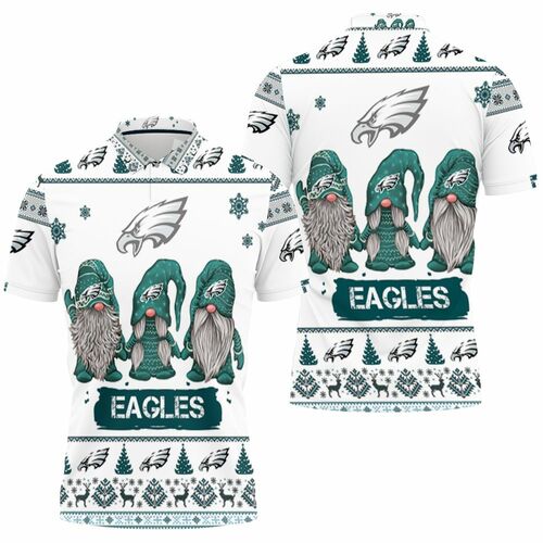 Christmas Gnomes Philadelphia Eagles Ugly Sweatshirt Christmas 3d 3D All Over Print Polo Shirt