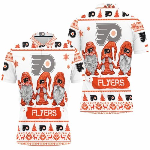 Christmas Gnomes Philadelphia Flyers Ugly Sweatshirt Christmas 3d 3D All Over Print Polo Shirt