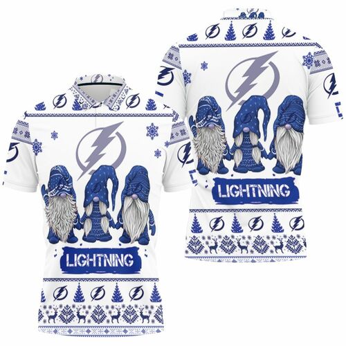 Christmas Gnomes Tampa Bay Lightning Ugly Sweatshirt Christmas 3d 3D All Over Print Polo Shirt