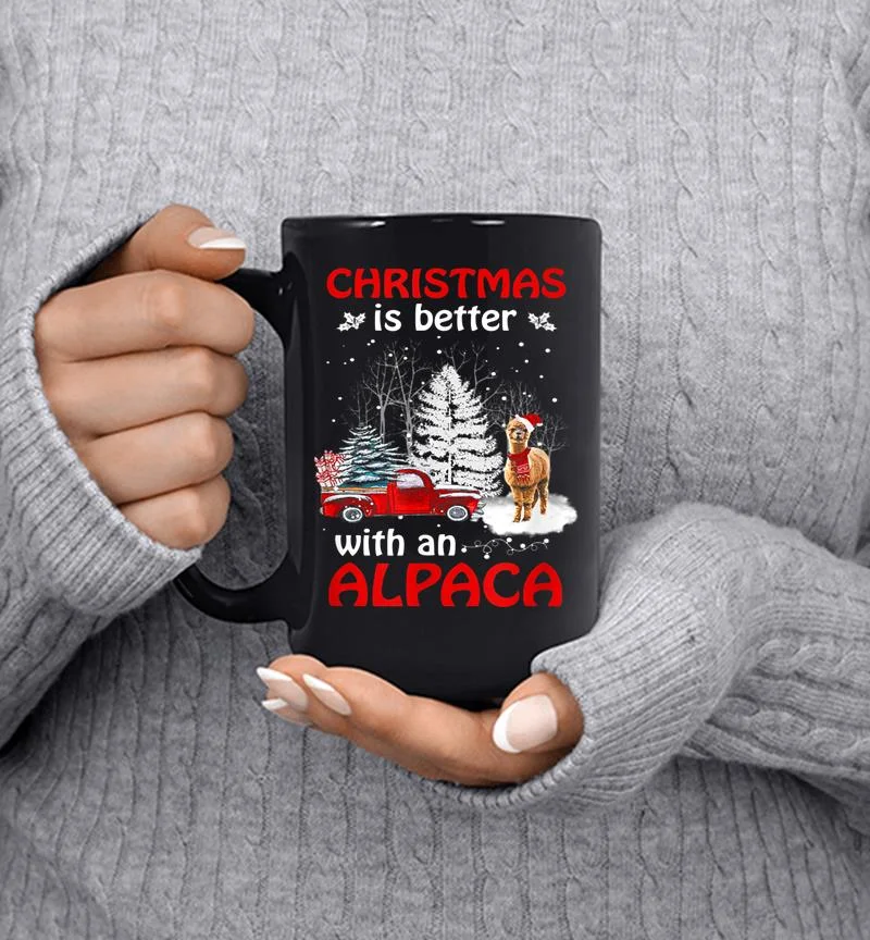 Christmas Is Better With An Alpaca 8211 Christmas Alpaca Lover Mug