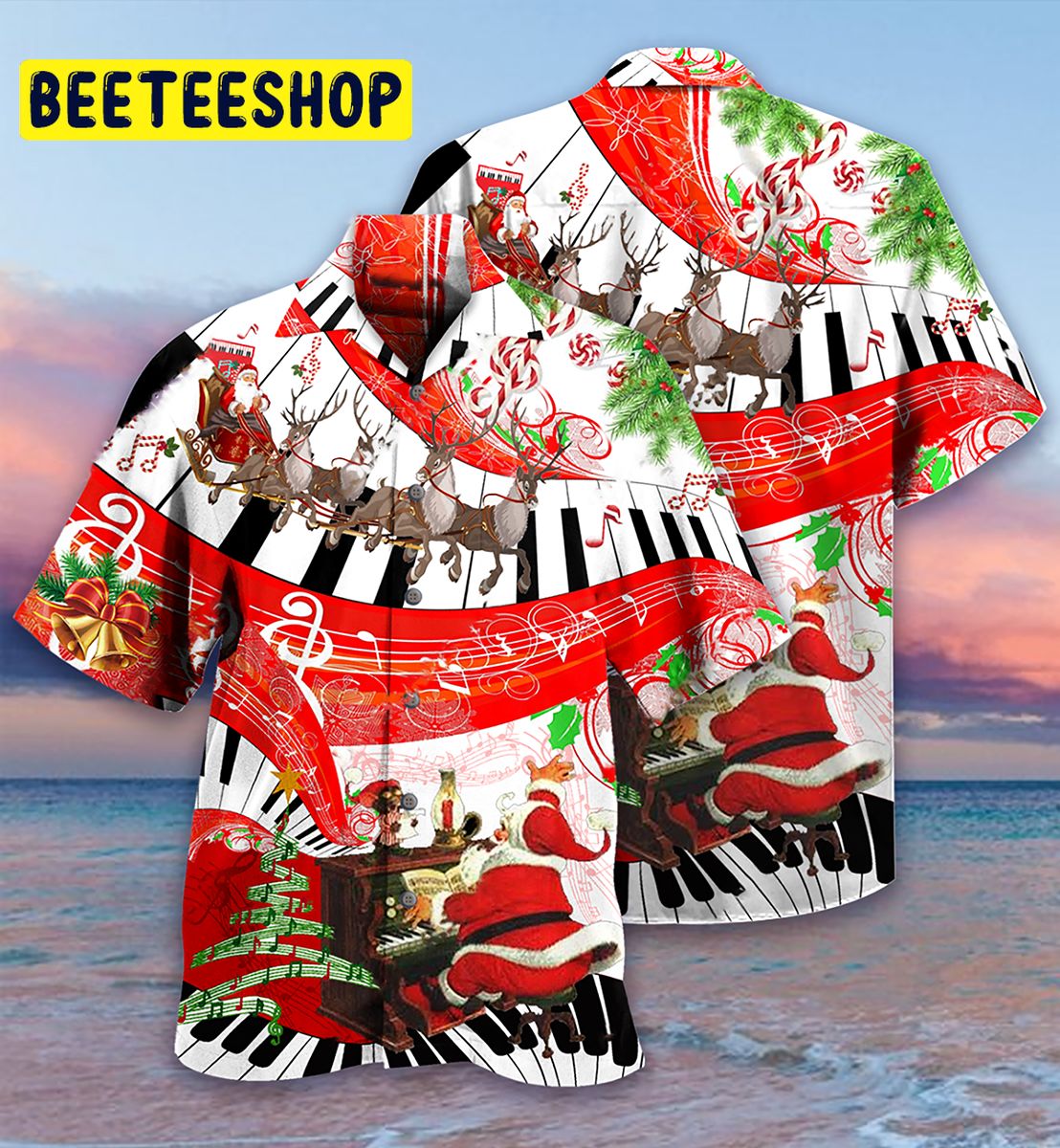 Christmas Love Music Trending Hawaiian Shirt