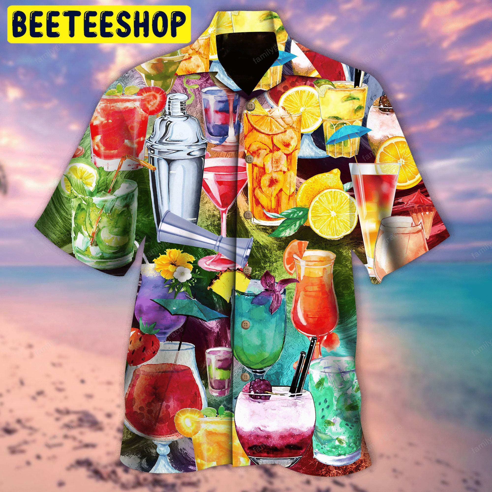 Cocktails 3D All Over Printed Trending Hawaiian Shirt