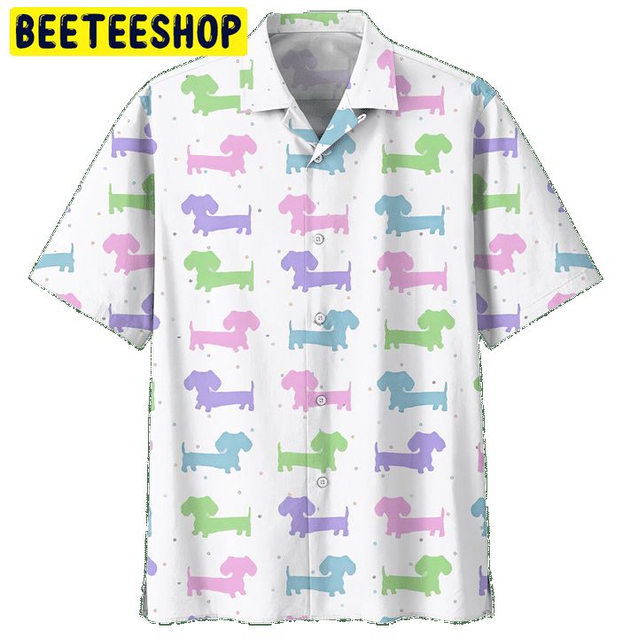 Color Dachshund Trending Hawaiian Shirt