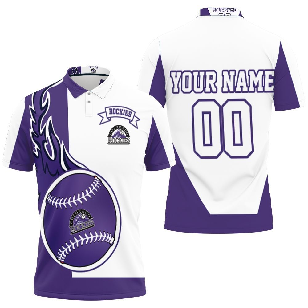 Colorado Rockies Personalized 3D All Over Print Polo Shirt