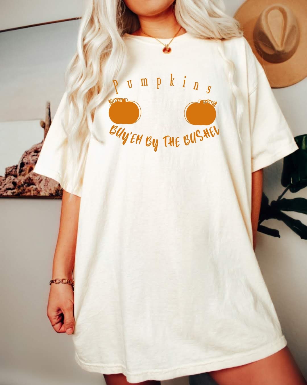 Comfort Colors Halloween Pumpkin Boobies Shirt