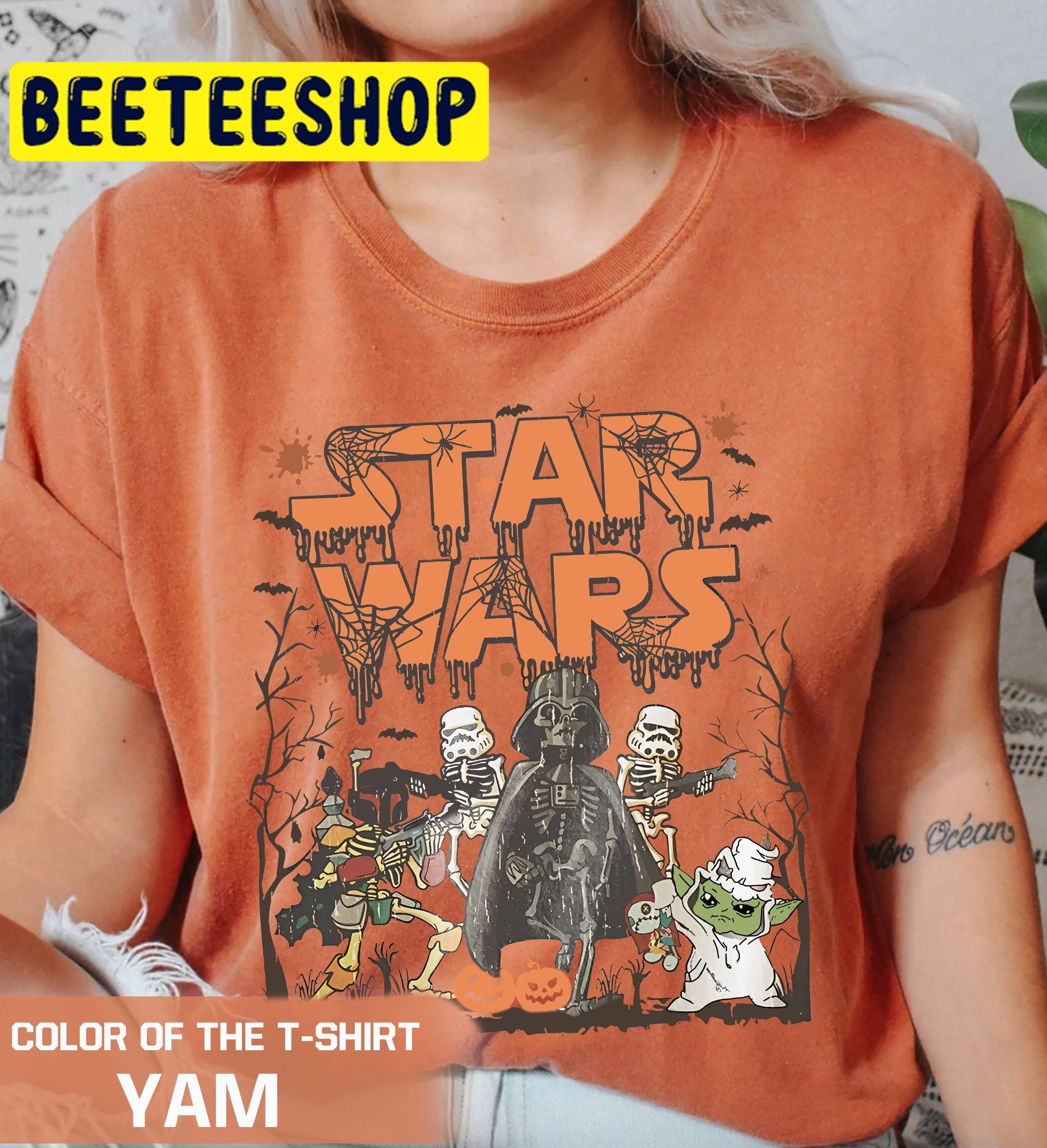 Comfort Colors® Retro Star Wars Halloween Disneyland Star Character Trending Unisex Shirt