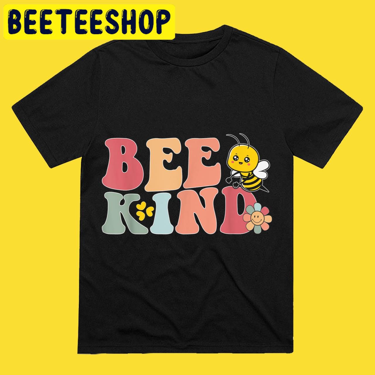 Cool Bee Kind Flower Funny Bumble Bee Women Girls Halloween Trending Unisex T-Shirt