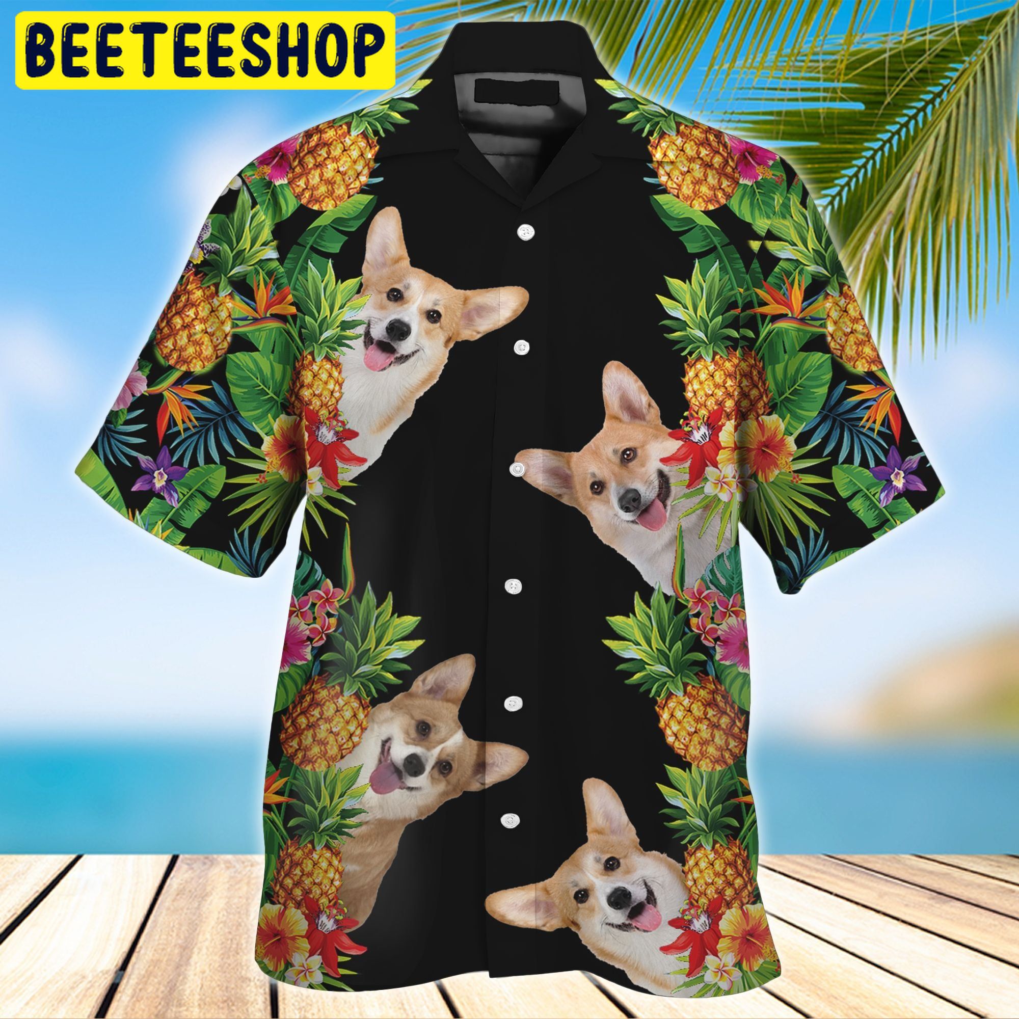 Corgi 3D All Over Printed Trending Hawaiian Shirt