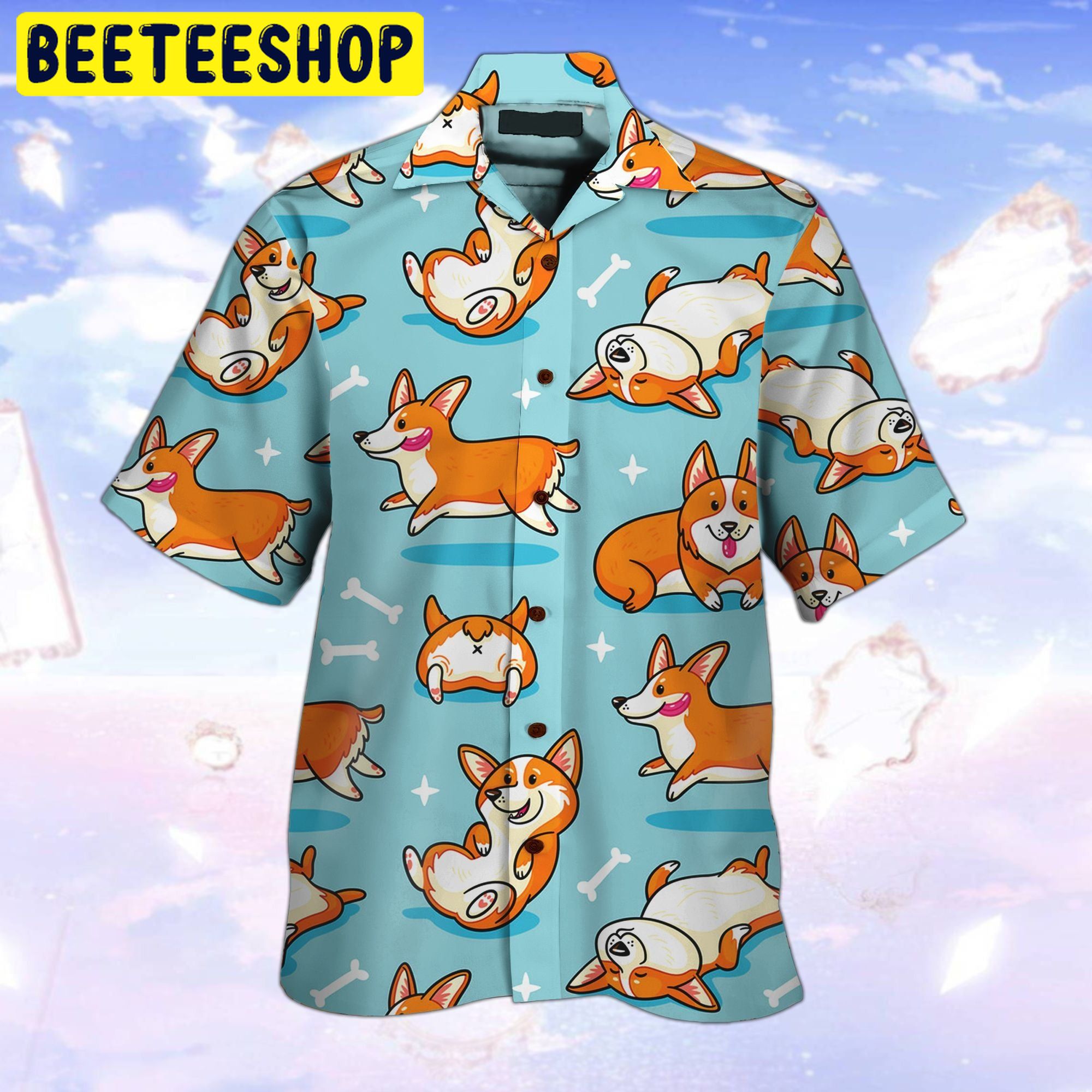 Corgi So Funny 3D All Over Printed Trending Hawaiian Shirt