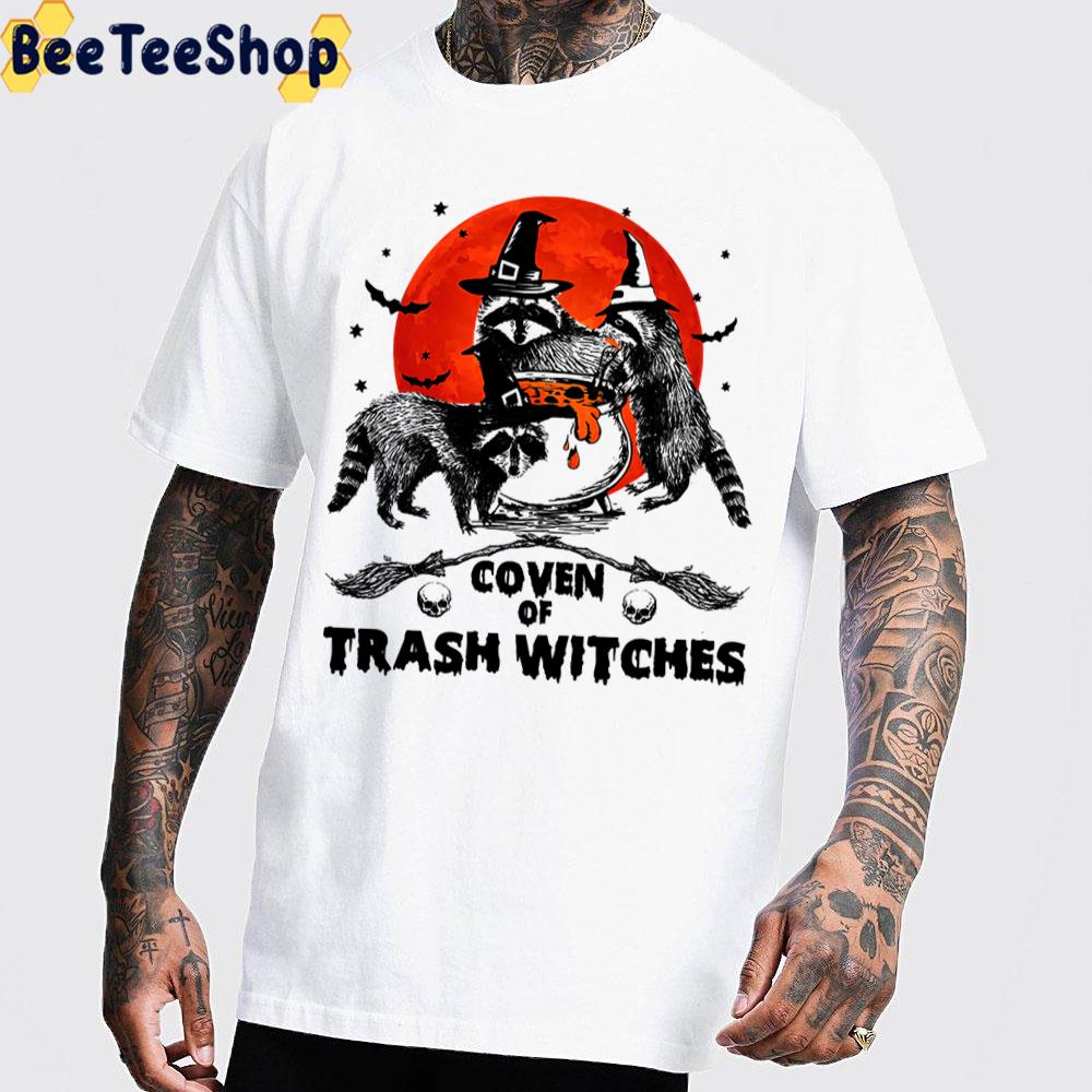 Coven Of Trash Witches Raccoon Halloween Trending Unisex T-Shirt