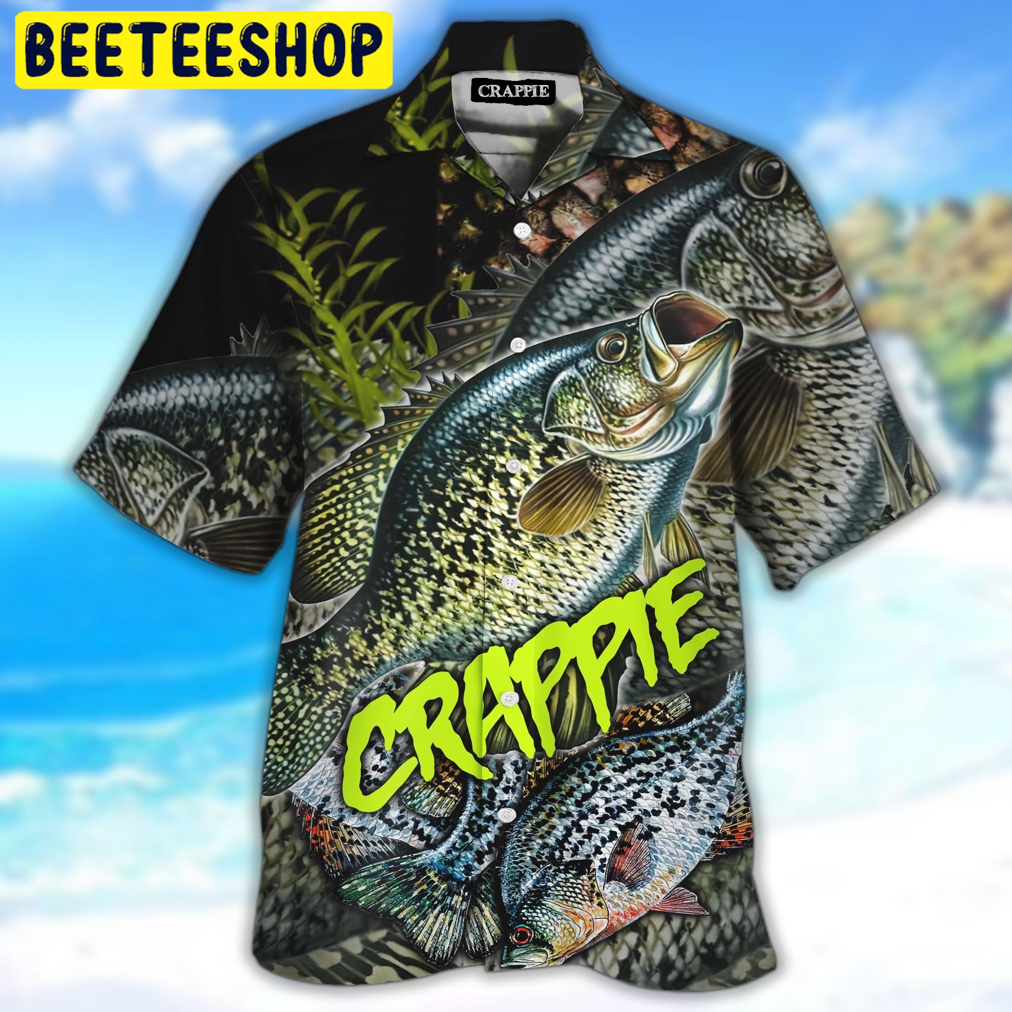 Crappie Fishing On Skin 3D All Over Printed Trending Hawaiian Shirt