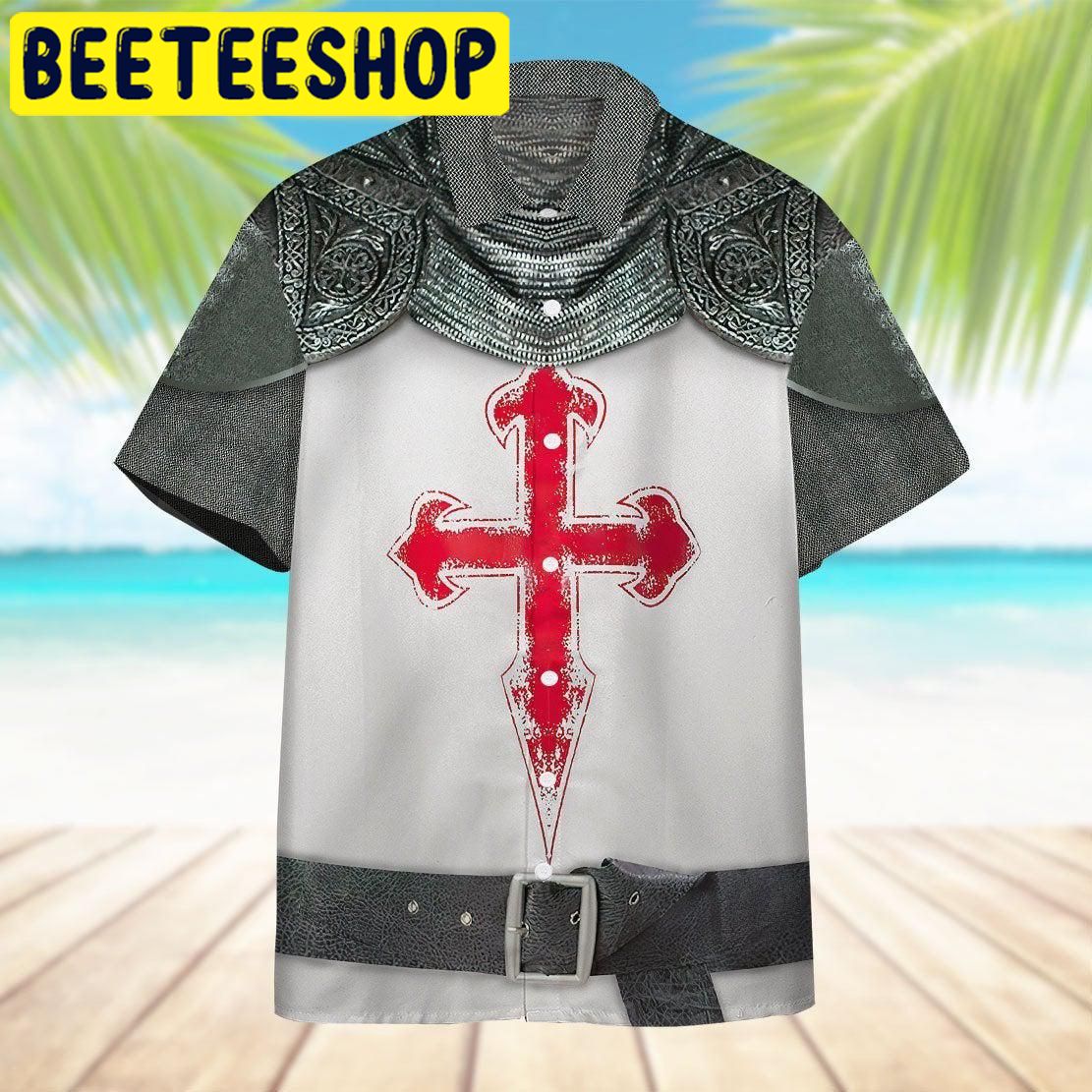 Crusader Knight Armour Hawaiian Shirt