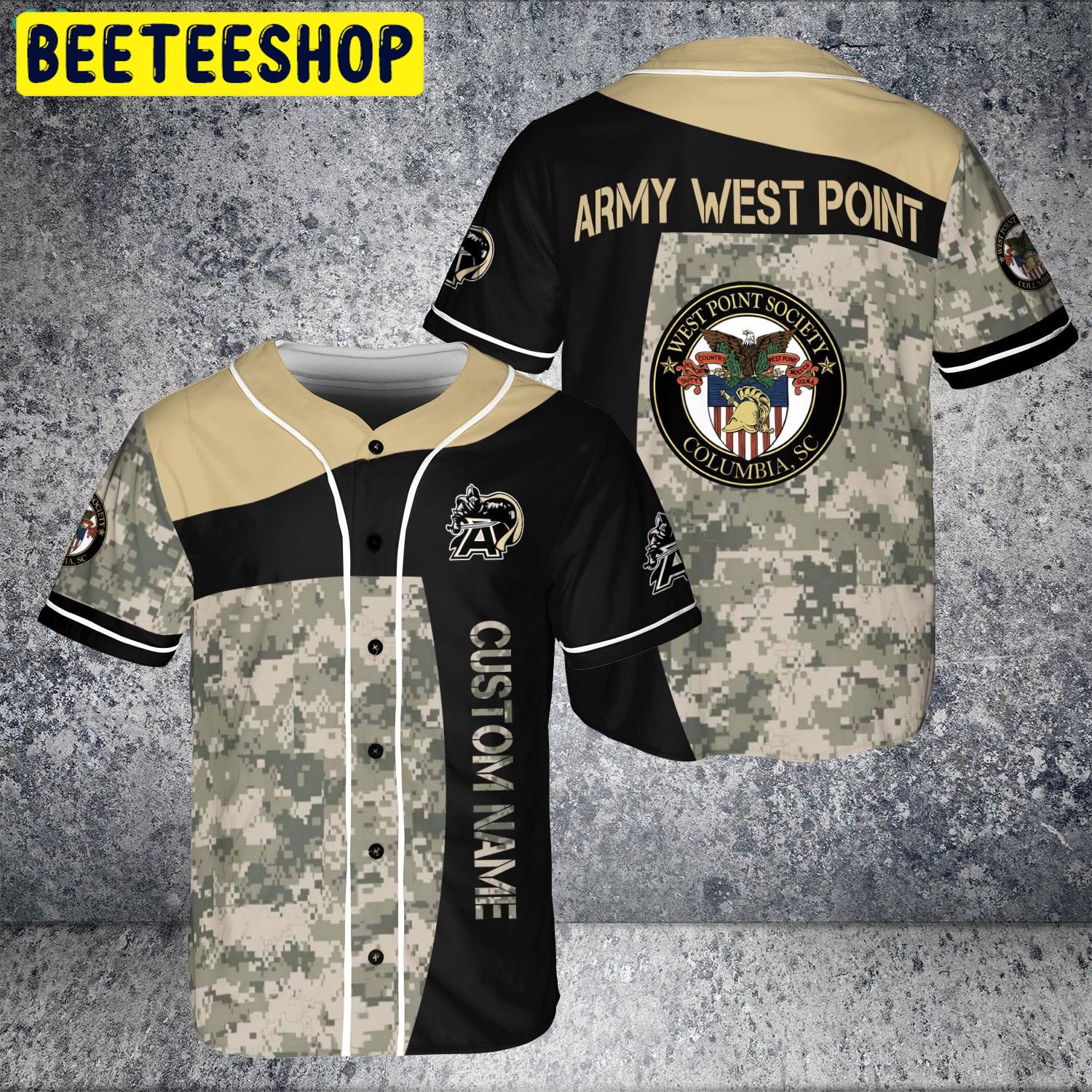 Custom Name Army West Point United States Camor Trending Jersey Baseball