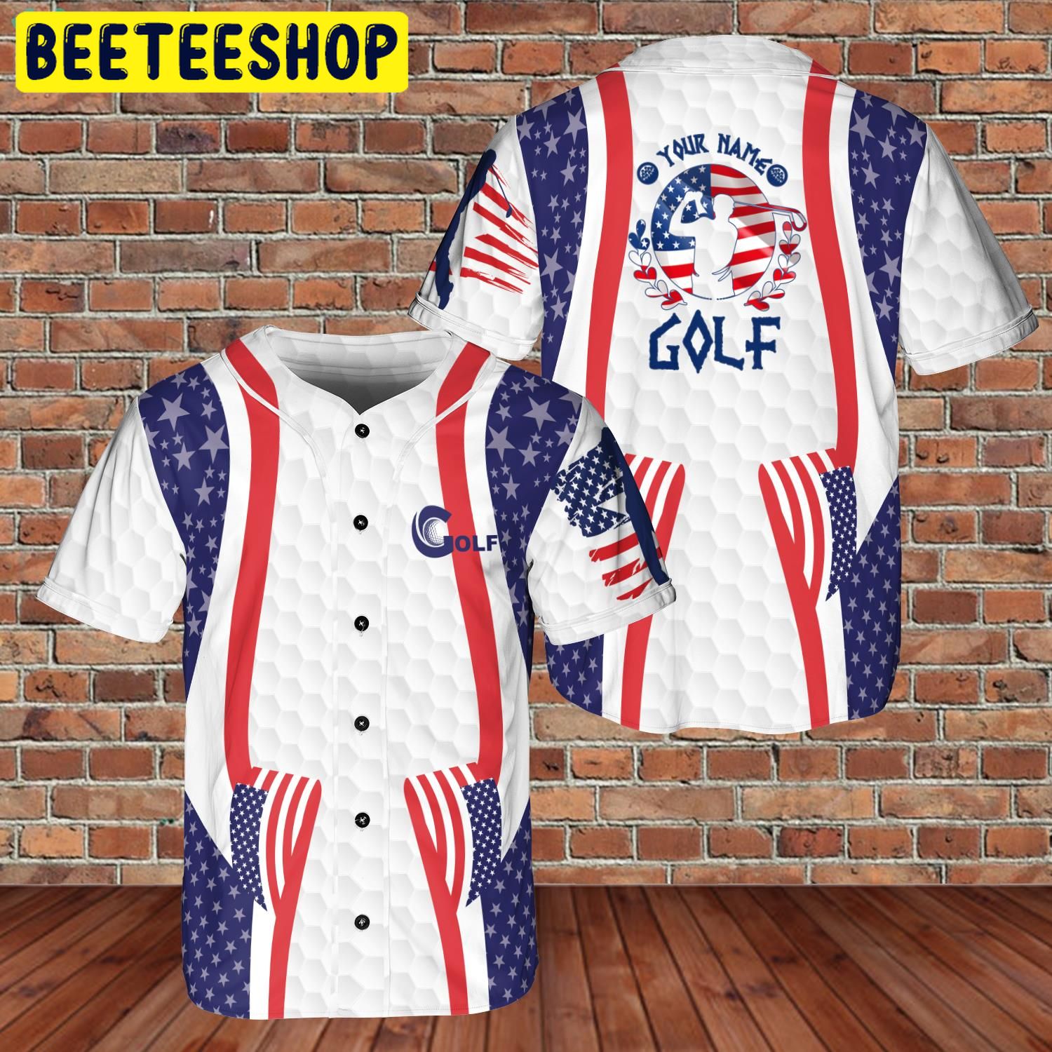 Custom Name United States Summer Golf Trending Jersey Baseball For Golfer Sport Lover