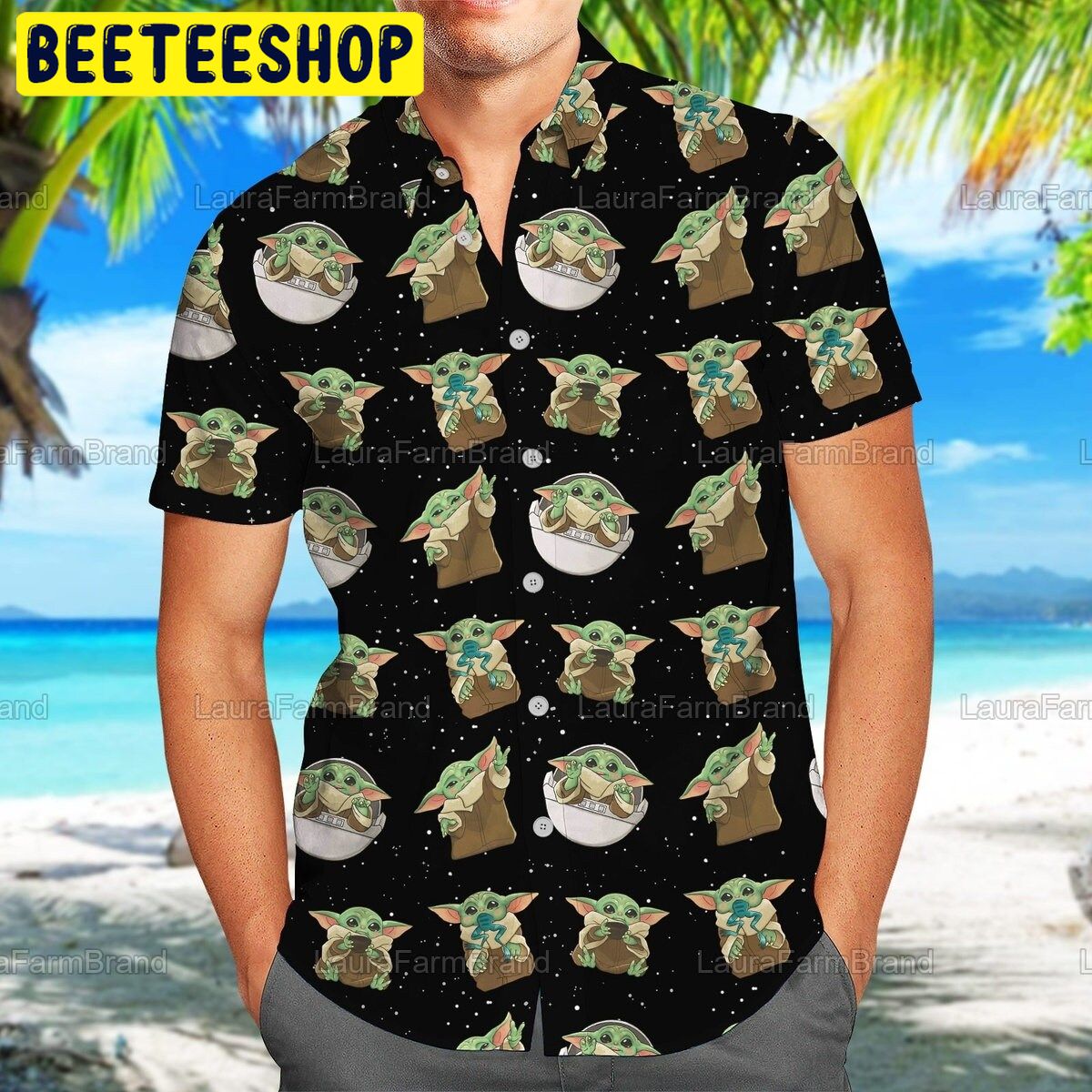 Colorado Rockies Baby Yoda Lover Tropical Style Hawaiian Shirt And Shorts -  Banantees