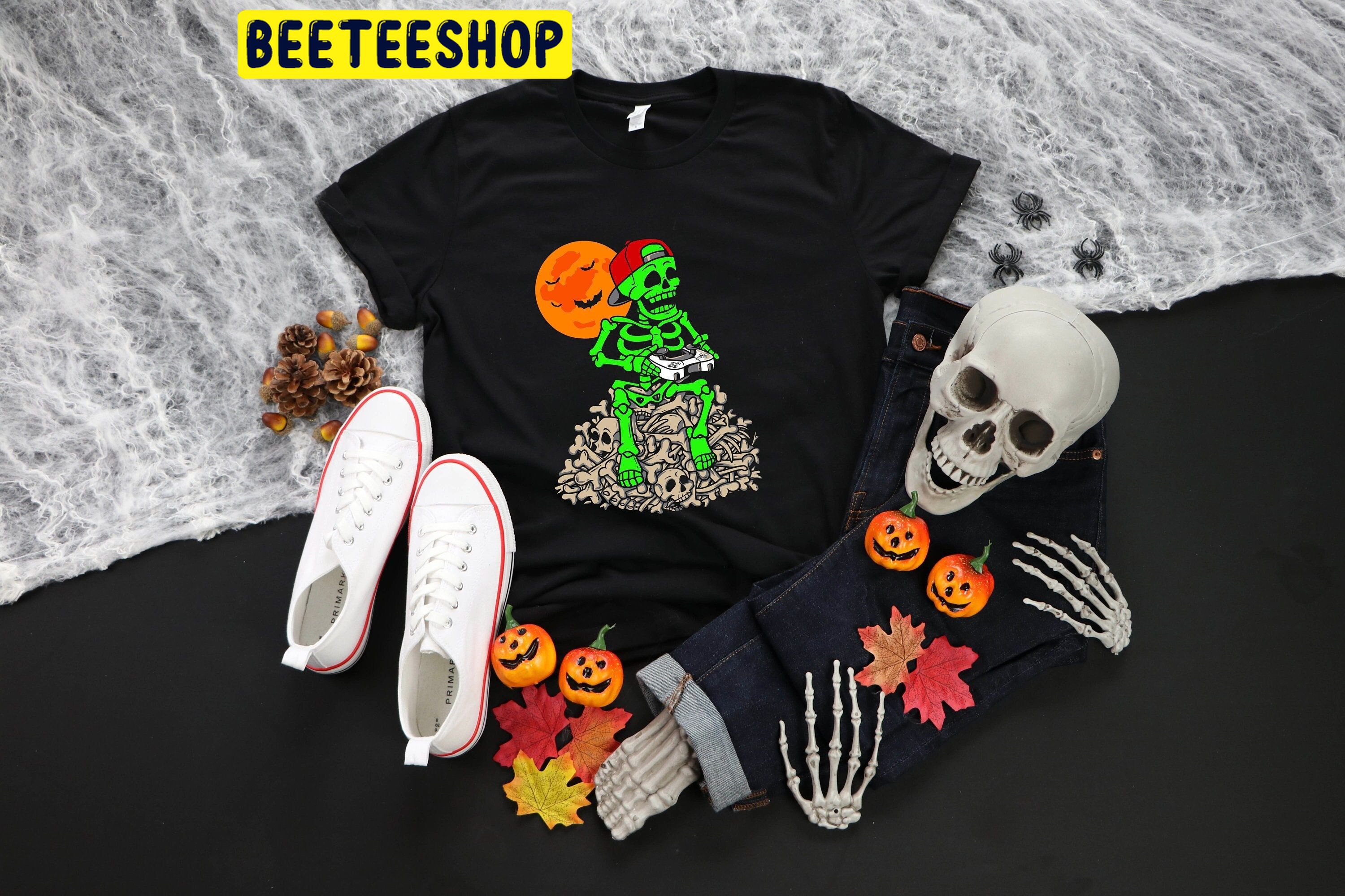 Cute Halloween Skeleton Game Trending Unisex Shirt