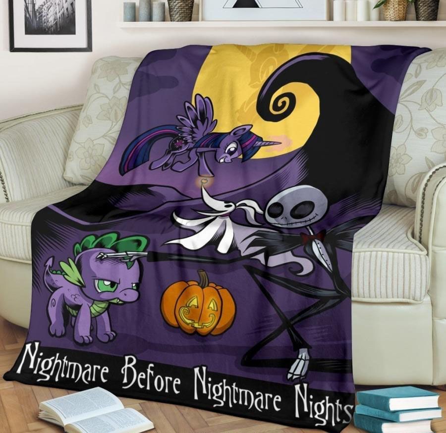 Cute Nightmare Before Christmas Creatures Best Seller Fleece Blanket Throw Blanket