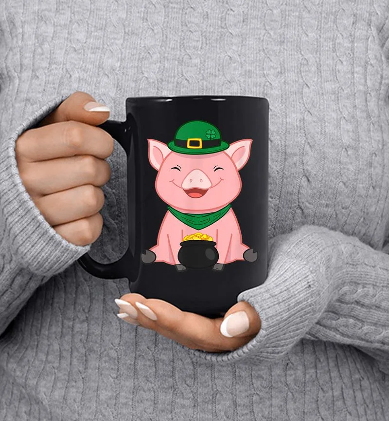 Cute Pig St Patrick 039s Day Outfi Mug