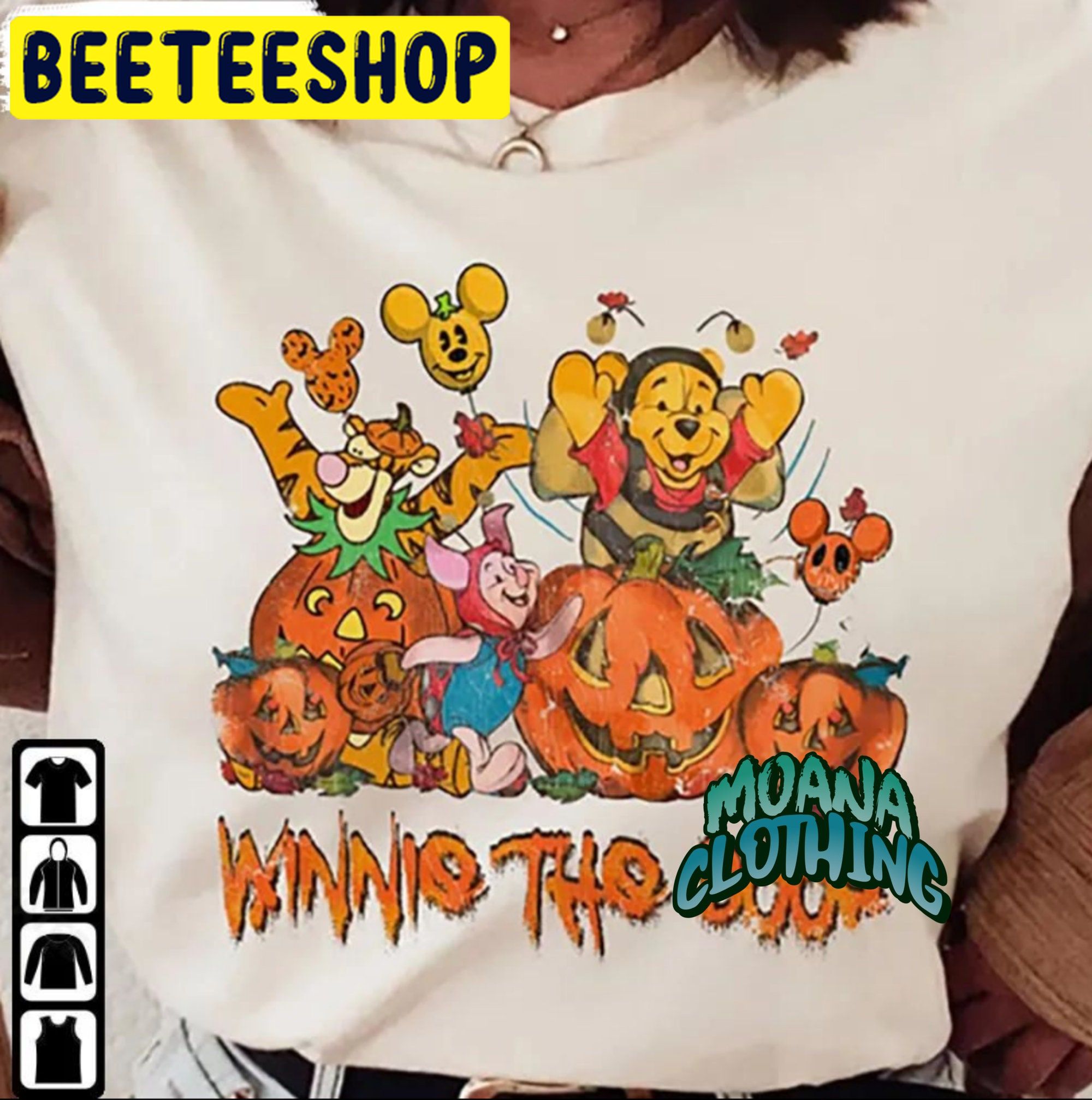 Cute Style Winnie The Pooh Halloween Trending Unisex Shirt