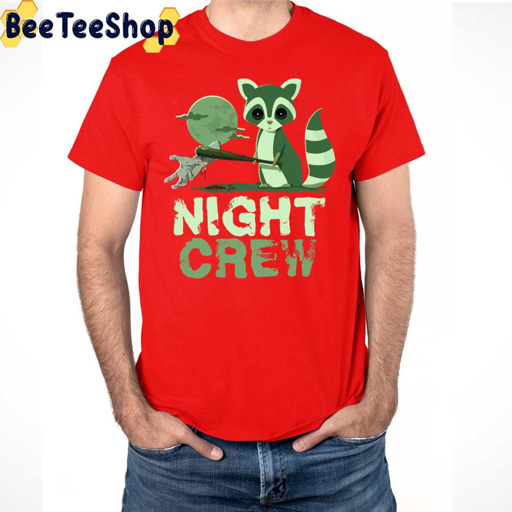 Cutest Raccoon Zombie Night Crew Halloween Trending Unisex T-Shirt