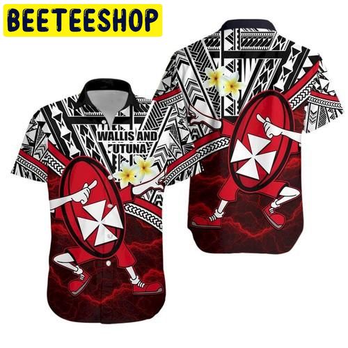 Dab Trend Style Rugby Hawaiian Shirt