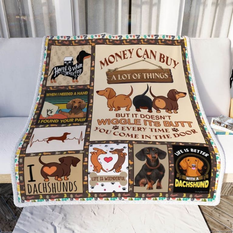 Dachshund Dog Lover Life Is Better With A Dachshund Comfy Sofa Throw Blanket