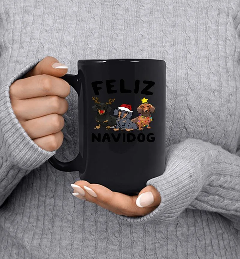 Dachshund Felz Navidog Christmas Mug