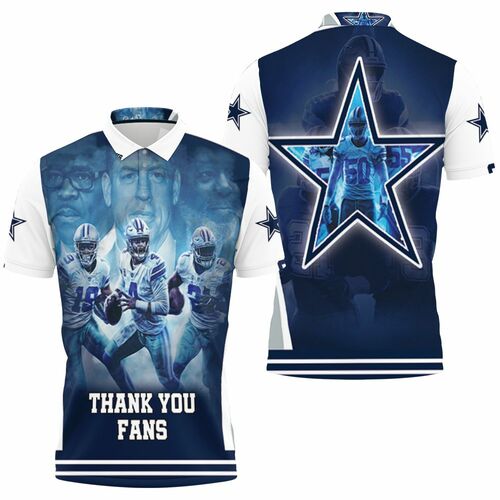 Dallas Cowboy Super Bowl 2021 Nfc East Division Champions Thank You Fans 3D All Over Print Polo Shirt