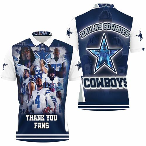 Dallas Cowboy Super Nfc East Division Champions Super Bowl 2021 Thank You Fans 3D All Over Print Polo Shirt