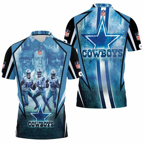 Dallas Cowboys Amari Cooper 19 Dak Prescott 4 Ezekiel Elliott 21 3d 3D All Over Print Polo Shirt