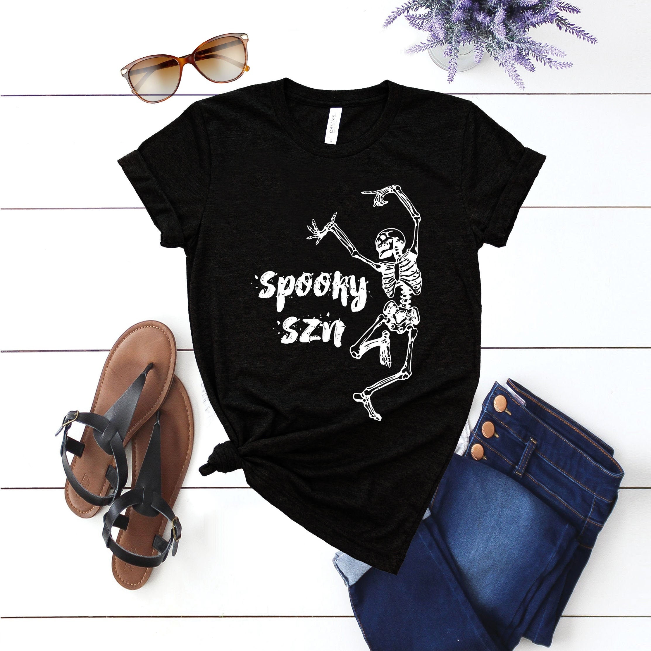 Dancing Skeleton Spooky Szn Shirt