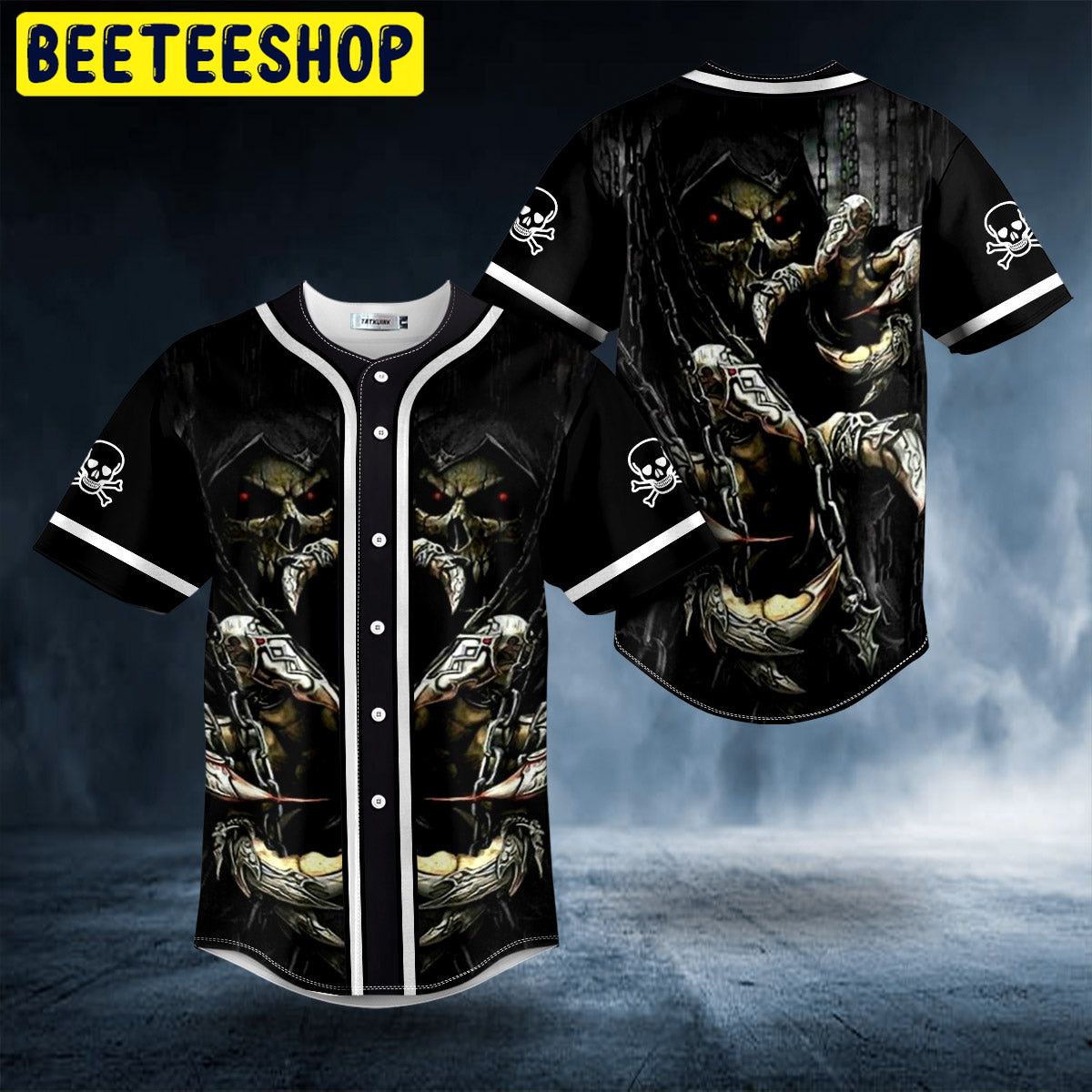 Dark Death Claws Skull Trending Baseball Jersey