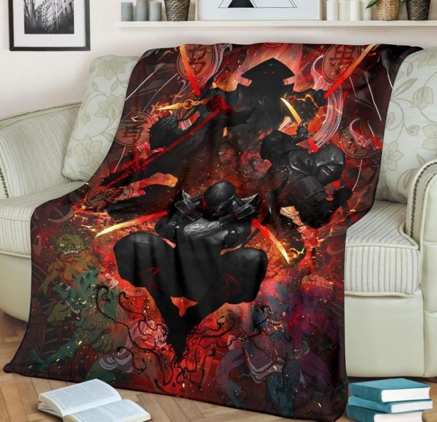 Dark Ninja Best Seller Fleece Blanket Throw Blanket