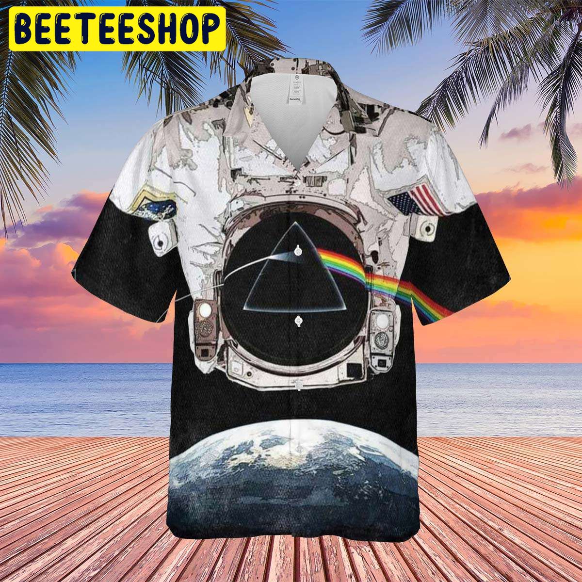 Dark Side Of The Moon Astronaut Hawaiian Shirt